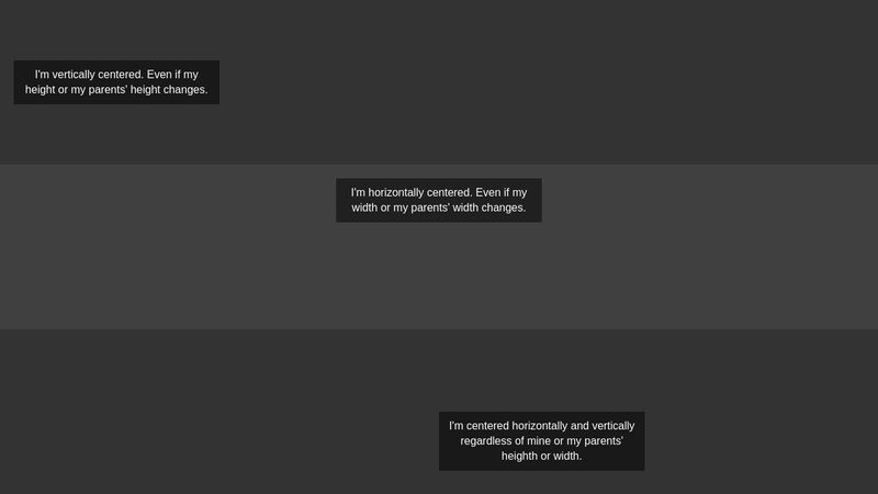 CSS Centering Technique