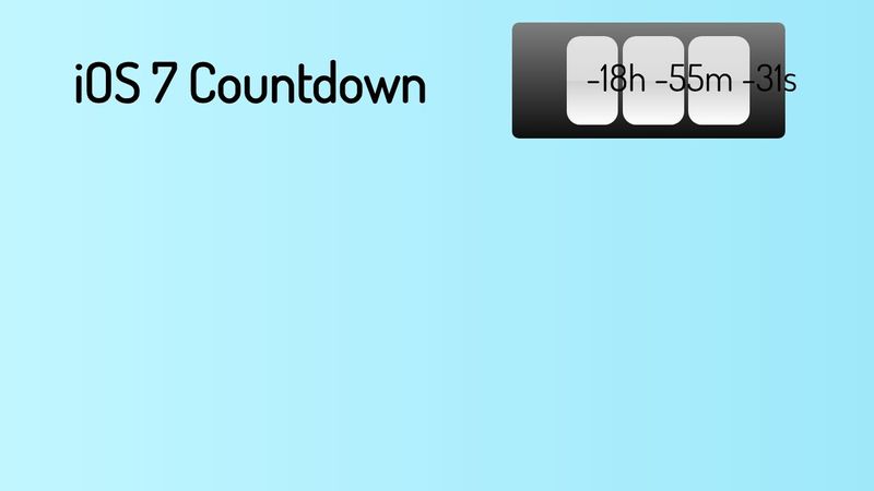 iOS 7 Countdown timer