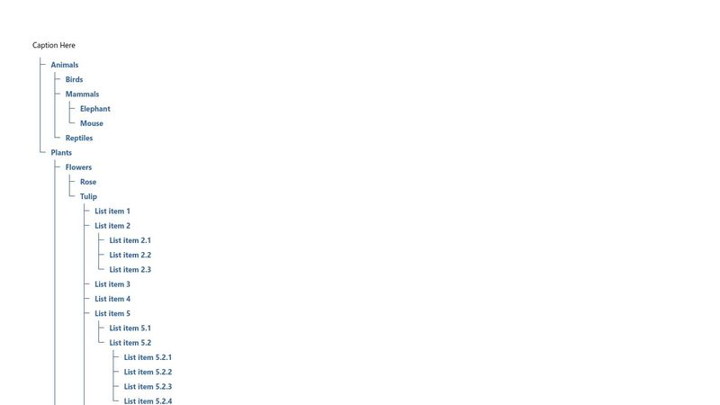 Pure CSS Tree Menu