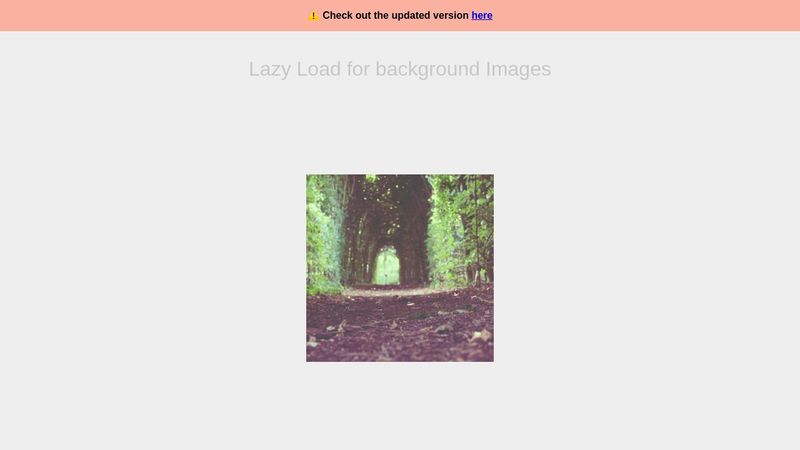 Lazy Load for Background Images Lazy Load for Background Images