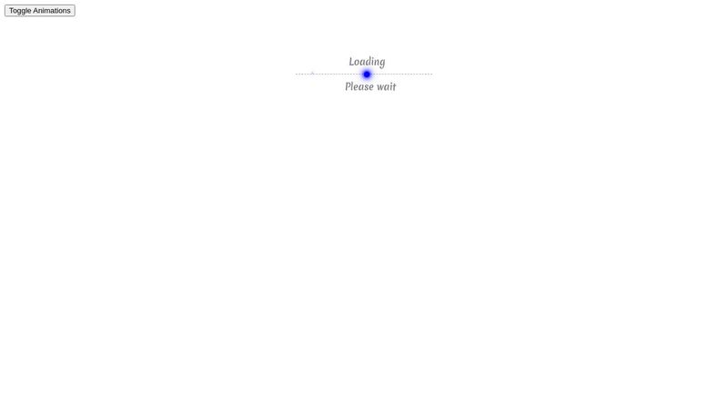 Simple CSS loading graphic.