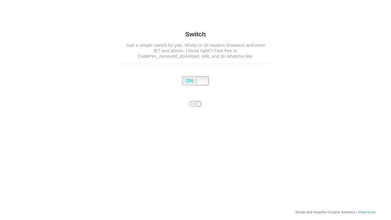 A simple CSS switch