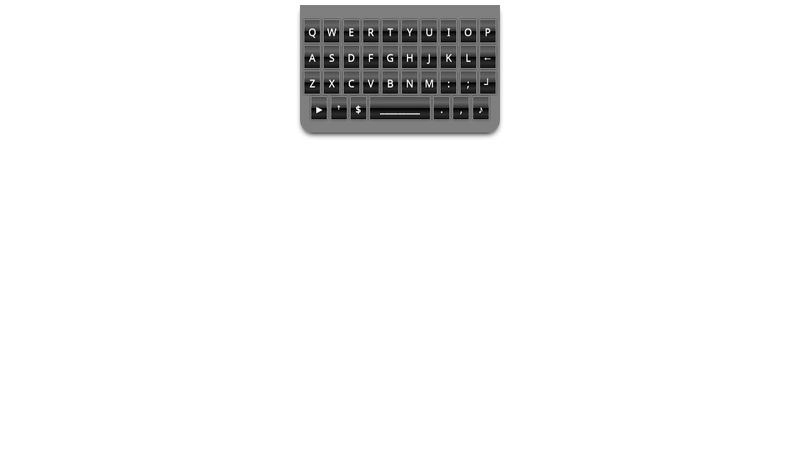 Mobile QWERTY Keypad using CSS