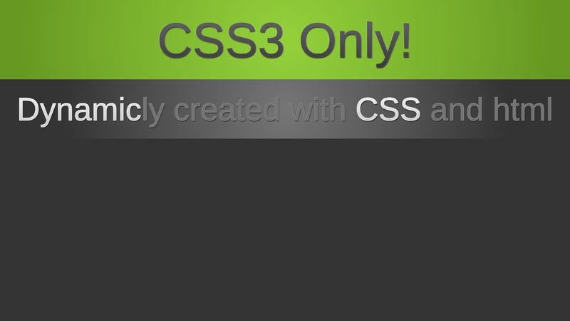 CSS3 Text Effects