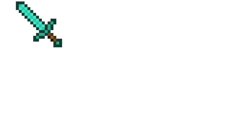 CSS 8Bit Diamond Sword