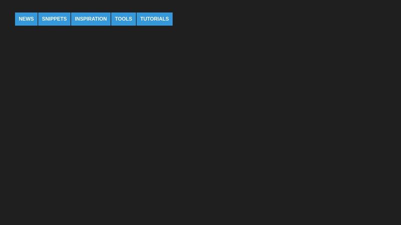 Simple CSS Dropdown Menu image.