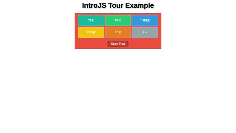Tour: IntroJS Example