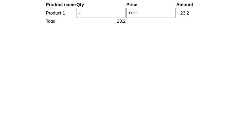 Testing Calculator for Quantity and Price