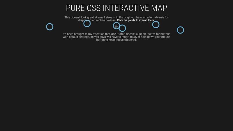 PURE CSS INTERACTIVE MAP