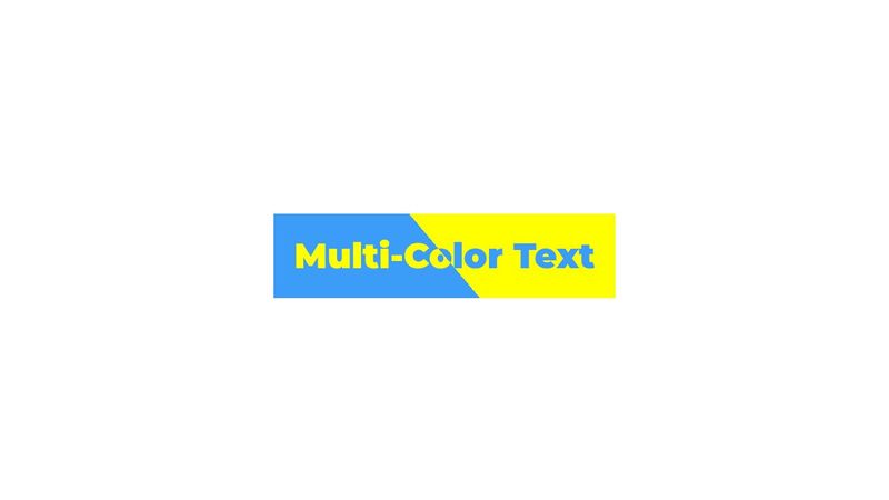 Multi-Color Text