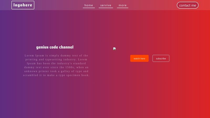 simple layout: website html and css