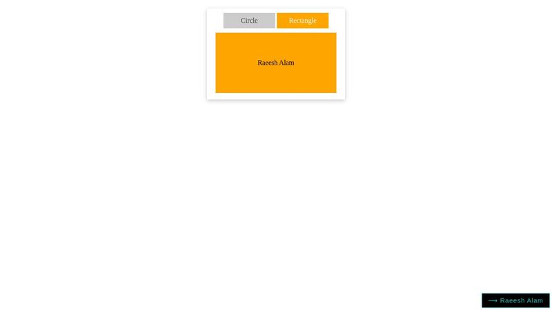 Convert rectangle to circle with pure css