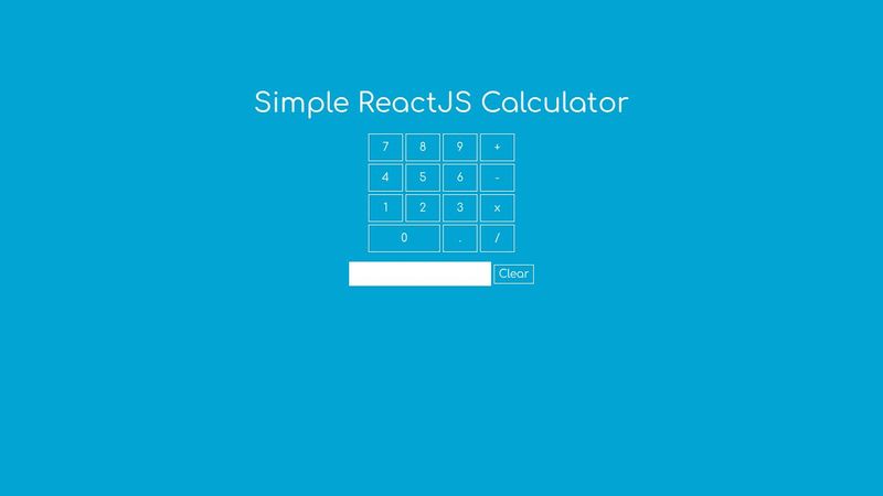ReactJS Calculator