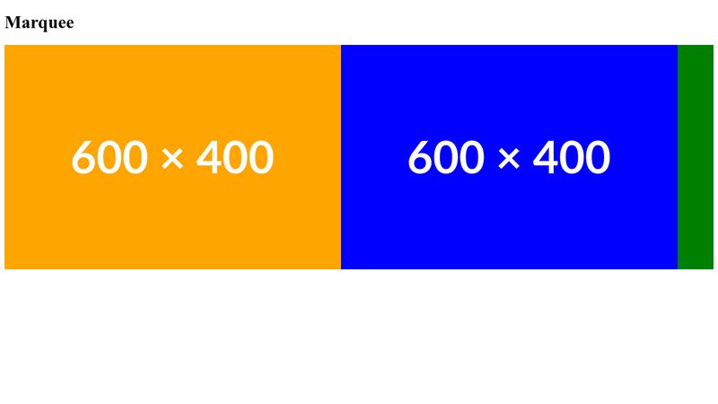 Marquee Horizontal Loop helper