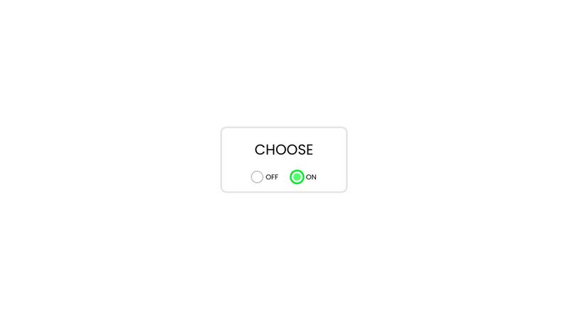 Simple Elegant Radio Button CSS Red & Green