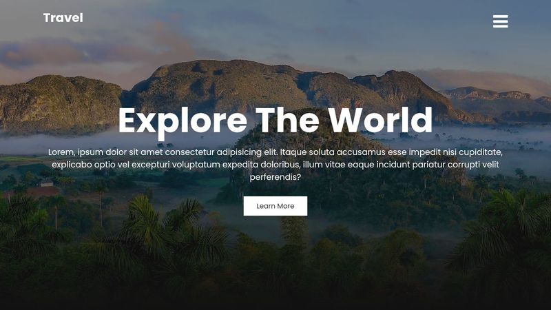 Responsive Travel Website | HTML CSS