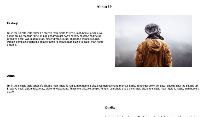 Wrap text around image css grid