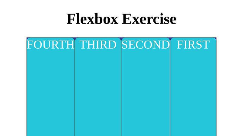 Flexbox Exercise 1