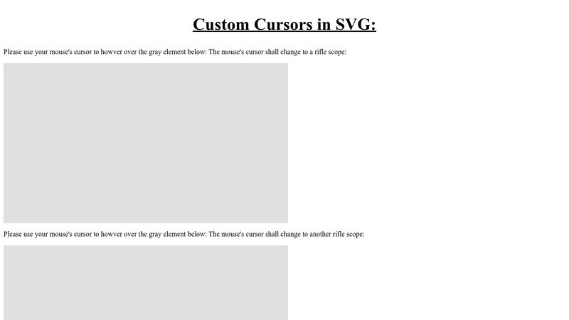 Gun Sight cursor – Custom Cursor