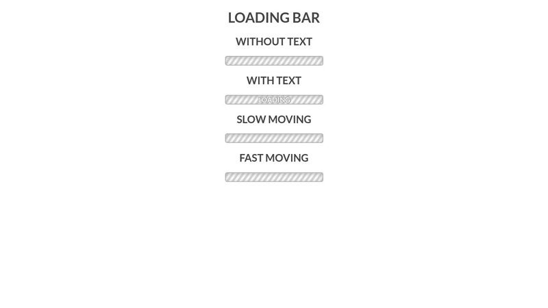 CSS Loading Bar