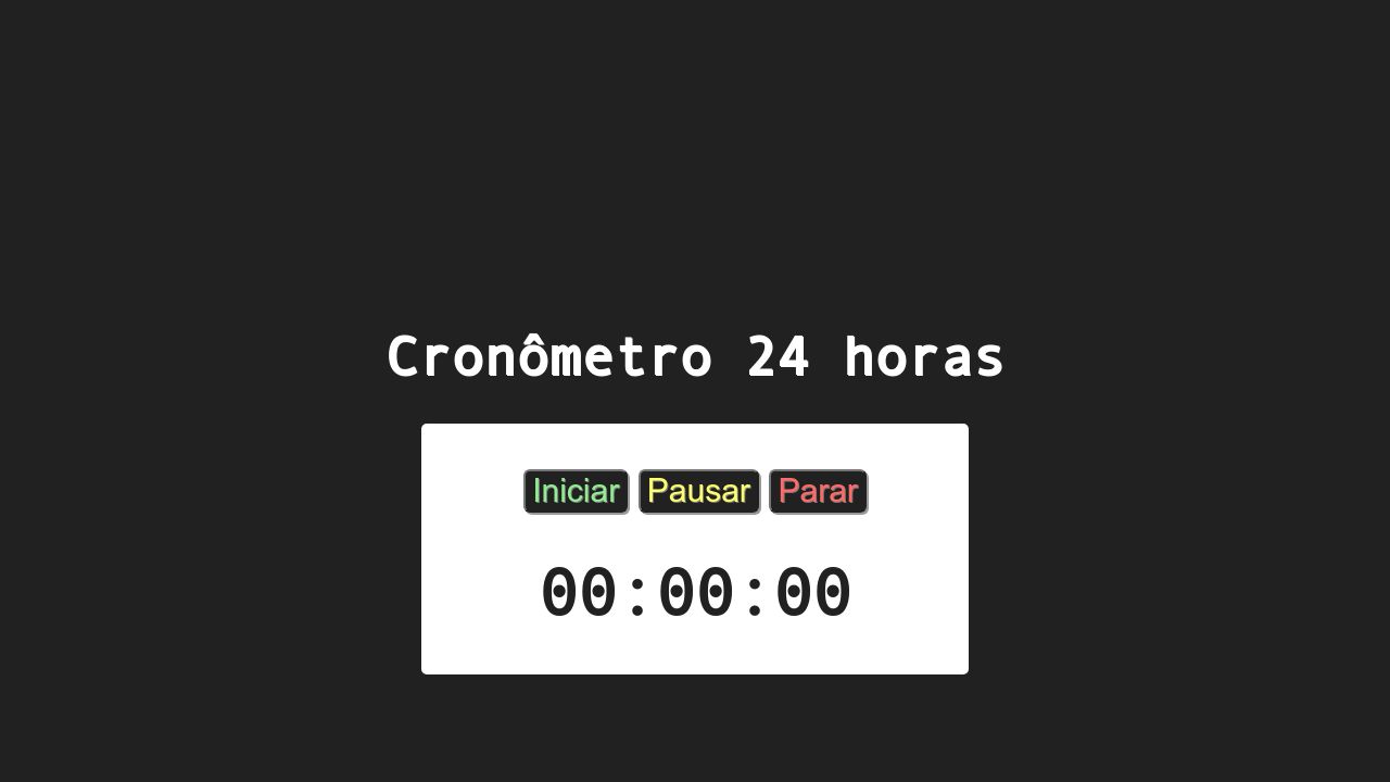 Cronometro 2025 html javascript