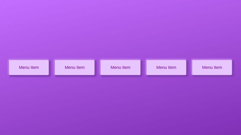 3D Menu with cover effect on hover