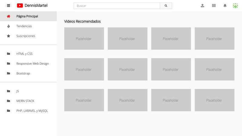 YouTube CSS Grid Responsive