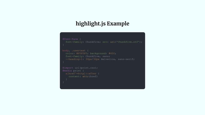 highlight-js-example