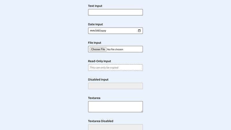 Custom Form Input Styling With CSS