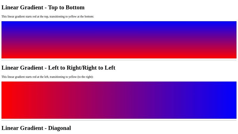 CSS Background Gradient Sample_Surname