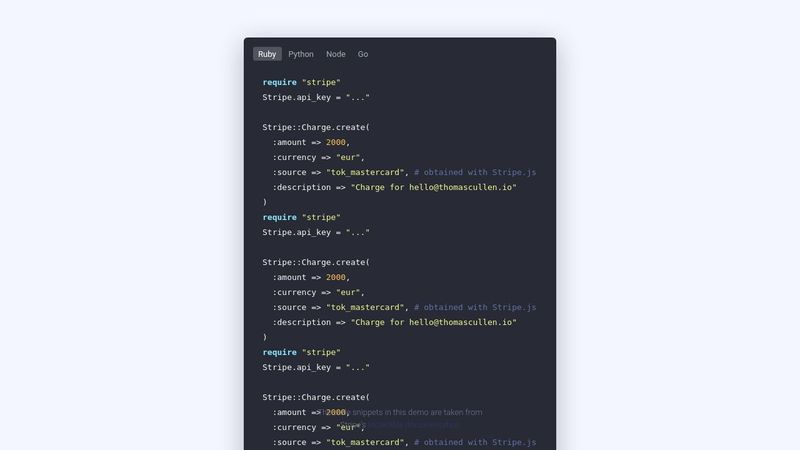 Code Snippets Animation