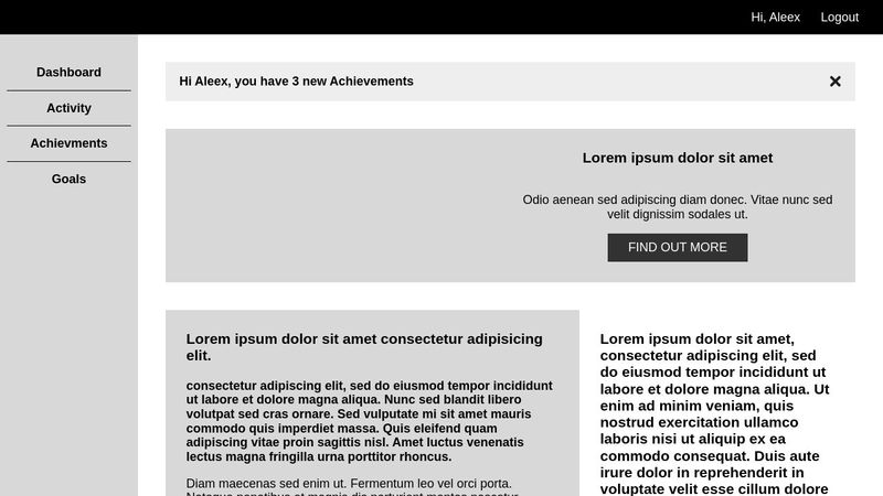 HTML/CSS Basic Layout