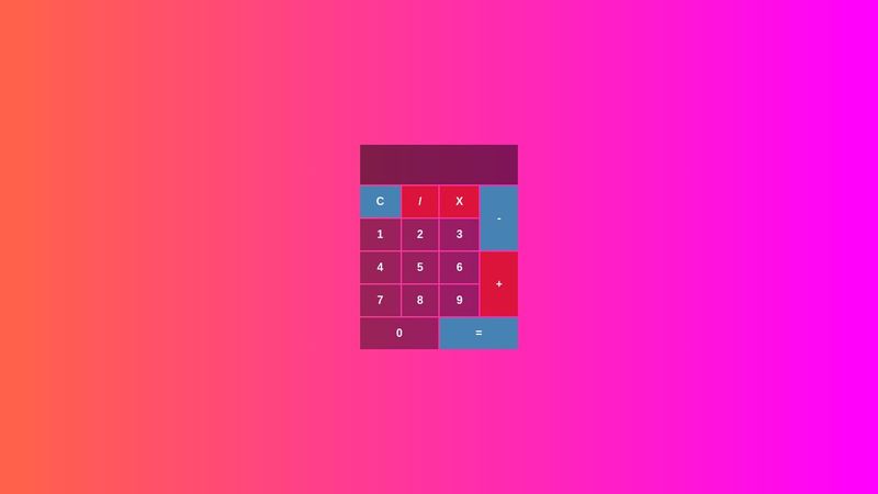 Calculadora HTML CSS y JS