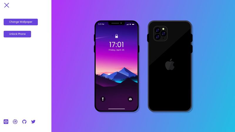 iPhone 11 Design using CSS & JS