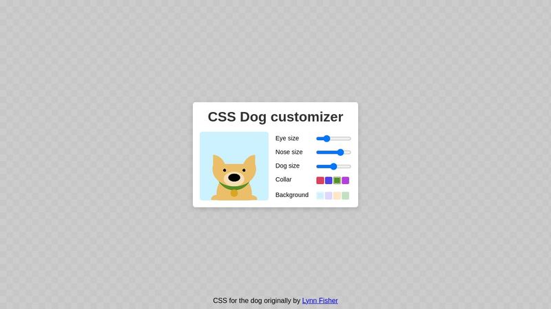 CSS-only avatar editor - no JS
