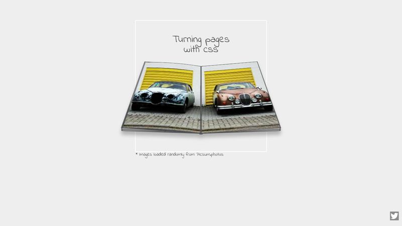 Turning pages with CSS