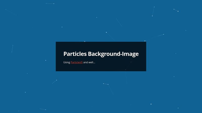Particles background-image using vincentgarreau/particles.js