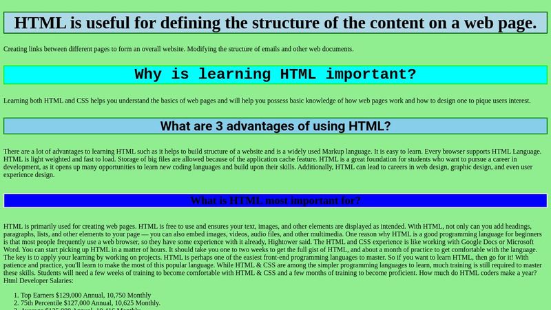 HTML Practice 3