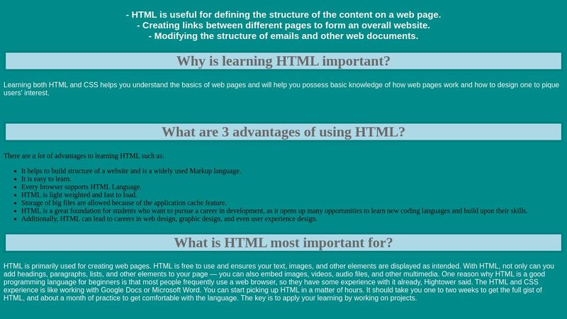HTML Practice 3