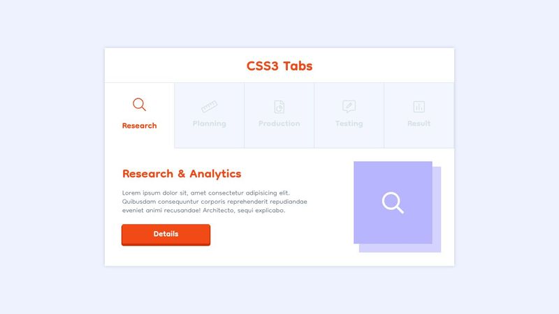 Tabs css3