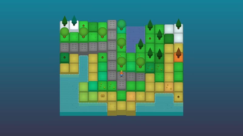 CSS + JS Tile Game World Map Example