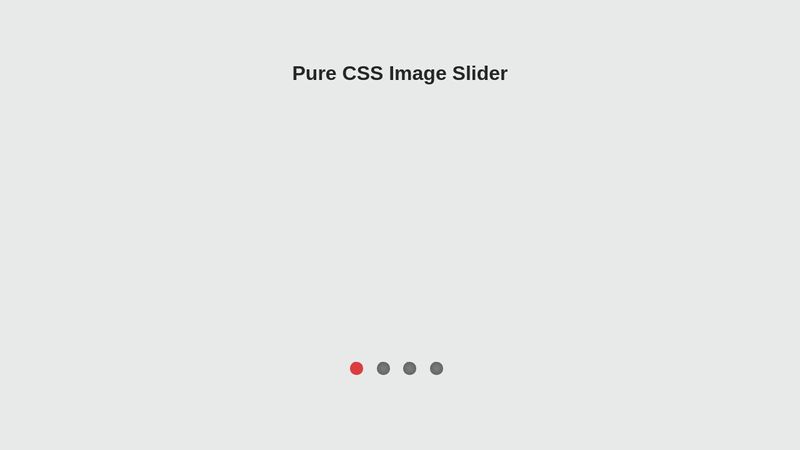 Pure CSS Image Slider