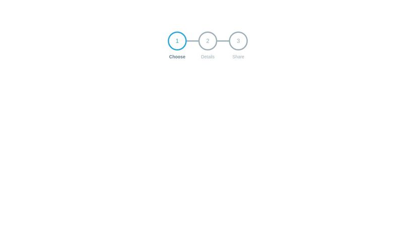 Pure CSS Bubble Steps