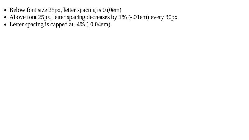 Dynamic letter spacing