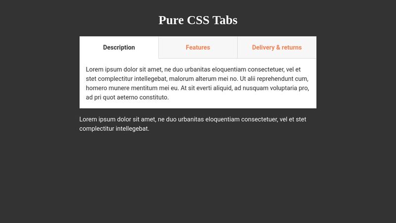 CSS tab