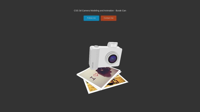 CSS Only 3d Camera Animation