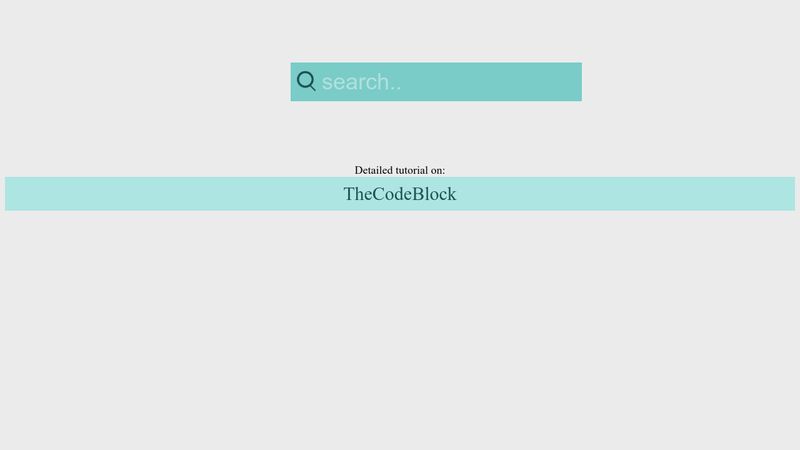 search box in html css codepen