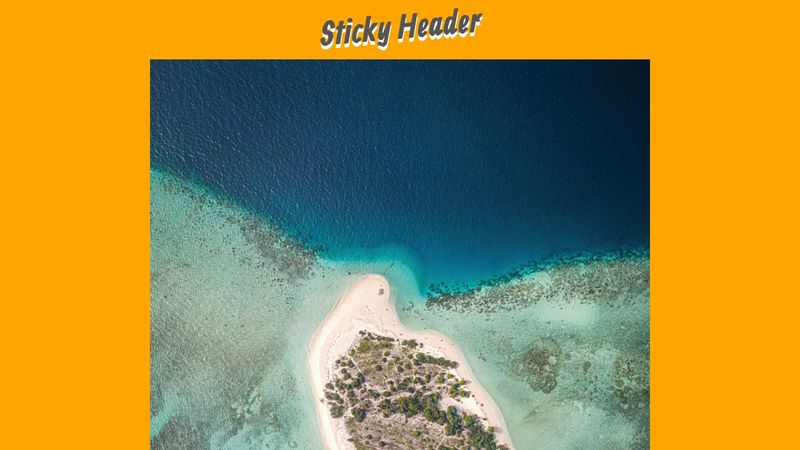 Sticky Header