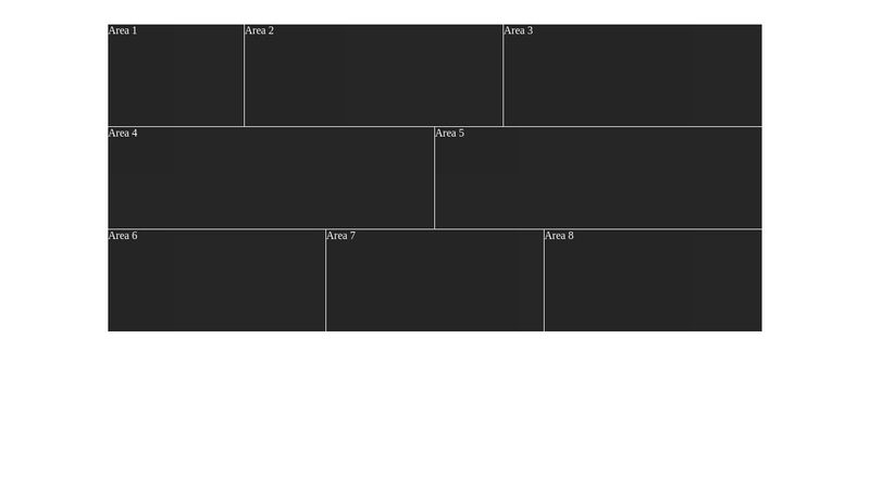 HTML and CSS tile ui