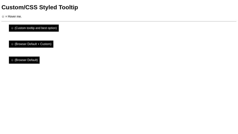 CSS Tooltip